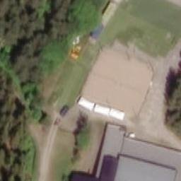 Sand Volleyball Court — aerial view