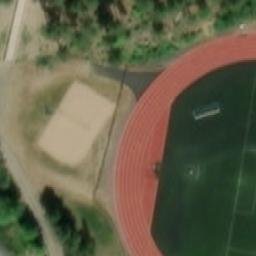 Sand Volleyball Court — aerial view