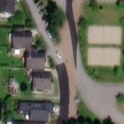 Sand Volleyball Court — aerial view