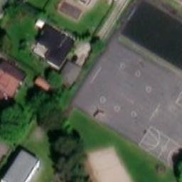 Sand Volleyball Court — aerial view