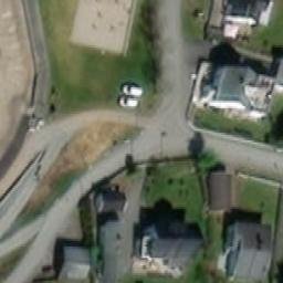 Sand Volleyball Court — aerial view