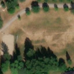 Sand Volleyball Court — aerial view