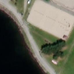 Sand Volleyball Court — aerial view