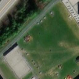 Sand Volleyball Court — aerial view