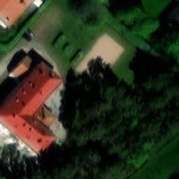 Sand Volleyball Court — aerial view
