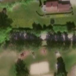 Sand Volleyball Court — aerial view