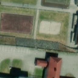 Sand Volleyball Court — aerial view