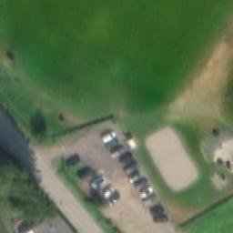 Sand Volleyball Court — aerial view