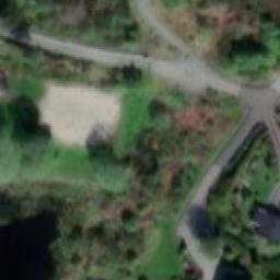 Manger sandvolleyballbane — aerial view