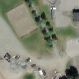 Sand Volleyball Court — aerial view