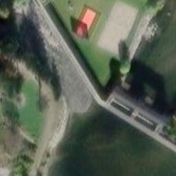 Sand Volleyball Court — aerial view