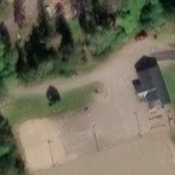 Sand Volleyball Court — aerial view