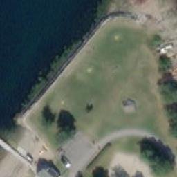 Sand Volleyball Court — aerial view