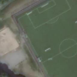 Sand Volleyball Court — aerial view