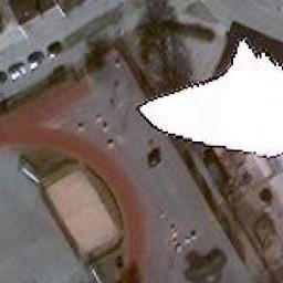 Kuuvuoren rantalentopallokenttä — aerial view