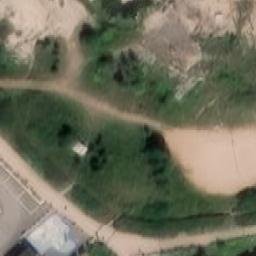 Sand Volleyball Court — aerial view