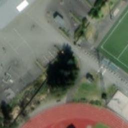 Sand Volleyball Court — aerial view