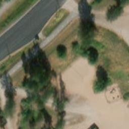 Sand Volleyball Court — aerial view