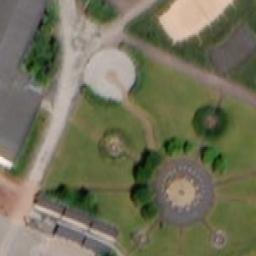 Sand Volleyball Court — aerial view