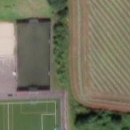 Sand Volleyball Court — aerial view