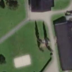 Sand Volleyball Court — aerial view
