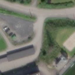 Sand Volleyball Court — aerial view