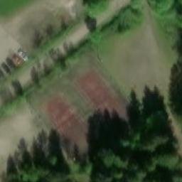 Sand Volleyball Court — aerial view