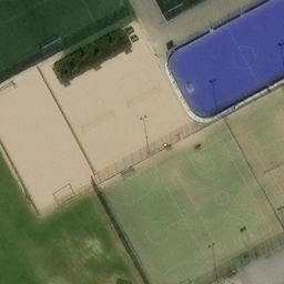 Kartanonkosken liikuntapuiston beachvolleykenttä — aerial view