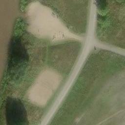 Sand Volleyball Court — aerial view