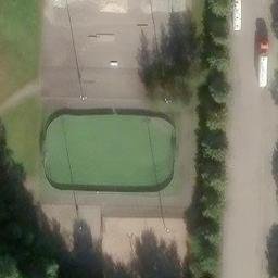 Rajakylän liikuntapuiston beachvolleykentät — aerial view