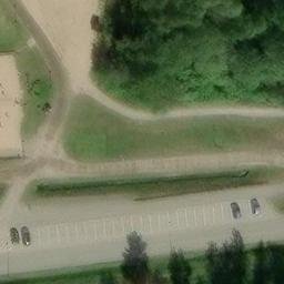Sand Volleyball Court — aerial view