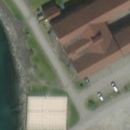 Sand Volleyball Court — aerial view