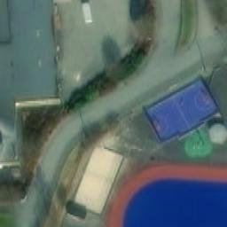 Sand Volleyball Court — aerial view