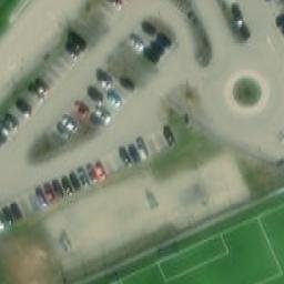 Sand Volleyball Court — aerial view
