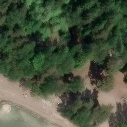 Sand Volleyball Court — aerial view