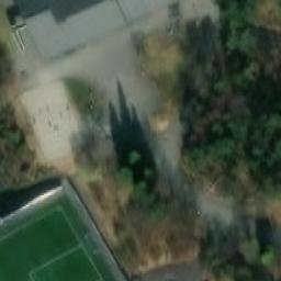 Sand Volleyball Court — aerial view