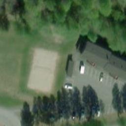 Sand Volleyball Court — aerial view