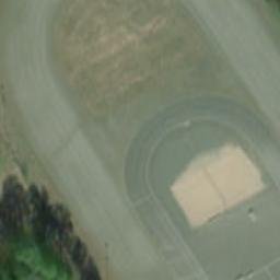 Sand Volleyball Court — aerial view