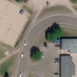 Sand Volleyball Court — aerial view