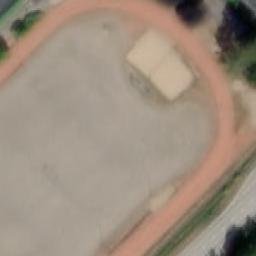 Sand Volleyball Court — aerial view