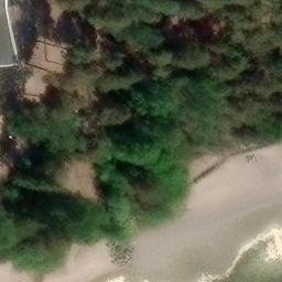Sand Volleyball Court — aerial view