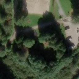 Sand Volleyball Court — aerial view