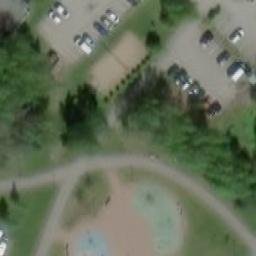 Sand Volleyball Court — aerial view
