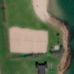 Sand Volleyball Court — aerial view