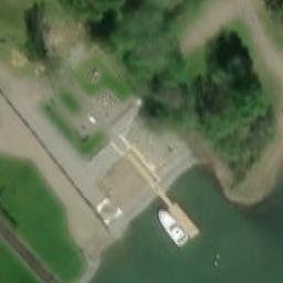 Sand Volleyball Court — aerial view