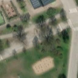 Sand Volleyball Court — aerial view