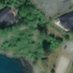 Sand Volleyball Court — aerial view