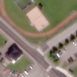 Sand Volleyball Court — aerial view