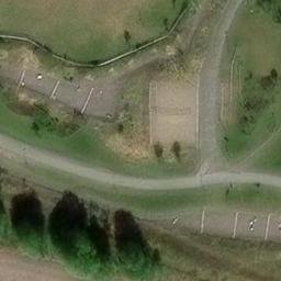 Sand Volleyball Court — aerial view