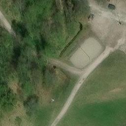 Sand Volleyball Court — aerial view
